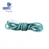 Cable textil 1,5m 2x0,75mm con clavija e interruptor Turquesa GSC C1/100