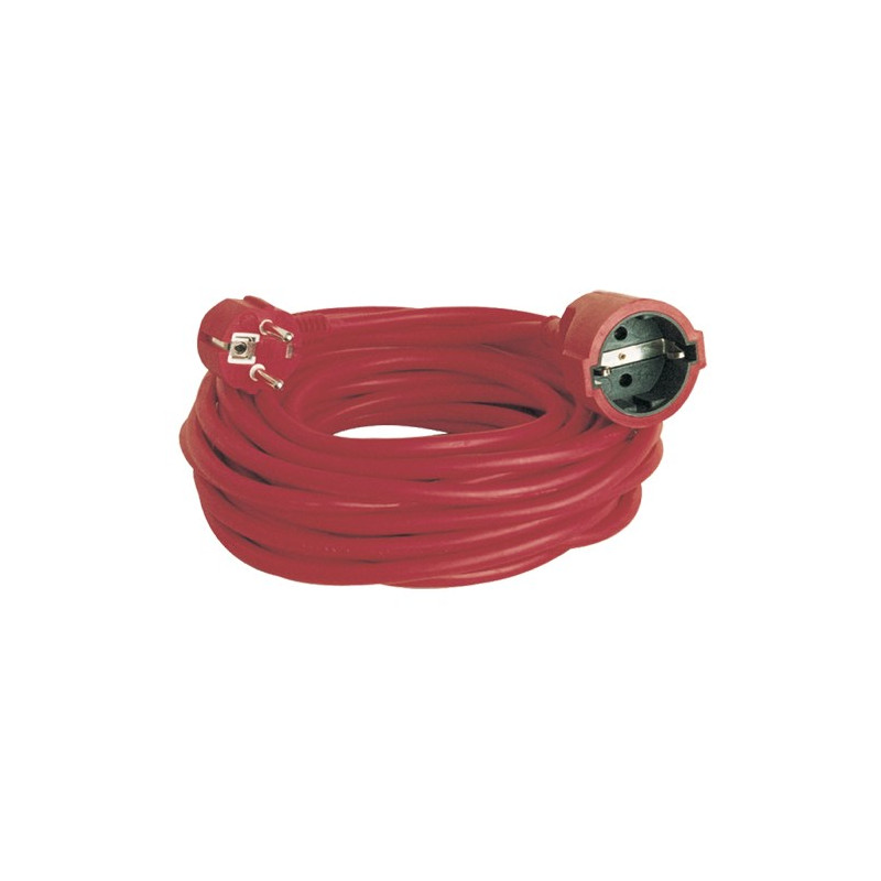 Prolongador 10m 16A 3x1,5mm Schuko Rojo GSC C1/10
