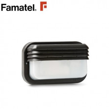 Aplique de pared Máx.18w E27 Horizontal Difusor Exterior Negro IP44 ECOLED FAMATEL C1