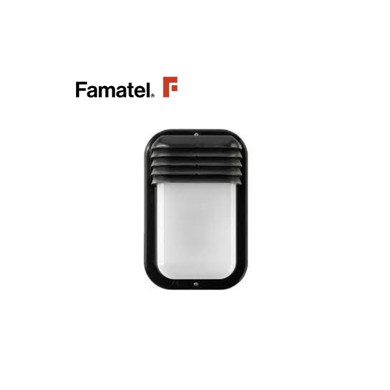 Aplique de pared Máx.18w E27 Vertical Difusor Exterior Negro IP44 ECOLED FAMATEL C1