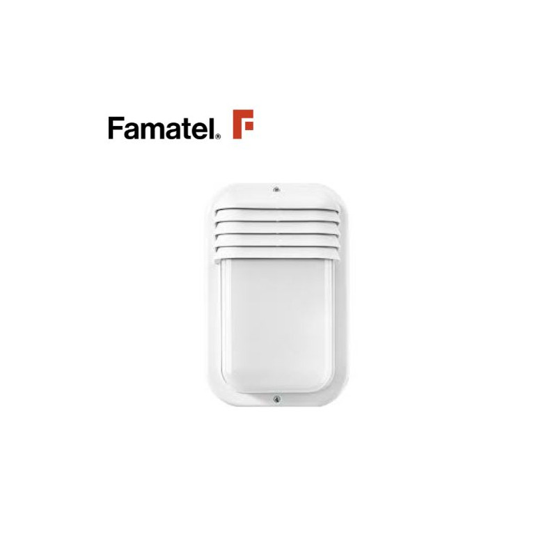 Aplique de pared Máx.18w E27 Vertical Difusor Exterior Blanco IP44 ECOLED FAMATEL C1