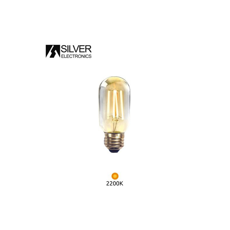 Bombilla Tubular LED E27 2w 2200K 220Lm Filamento EDISON 220V ÚLTIMAS UNIDADES