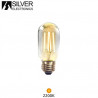 Bombilla Tubular LED E27 2w 2200K 220Lm Filamento EDISON 220V