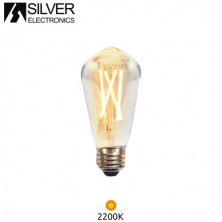 Bombilla Pera LED E27 2w E27 2200K 220Lm Filamento EDISON 220V ÚLTIMAS UNIDADES