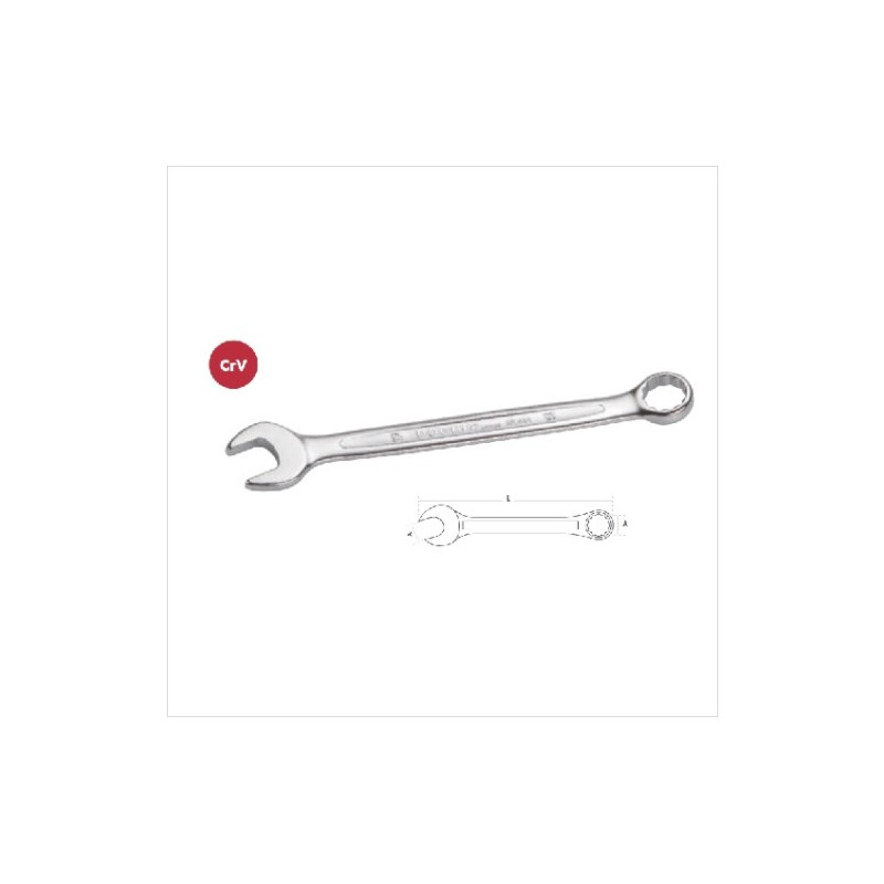 Llave fija cromo vanadio combinada 8 mm DOGHER