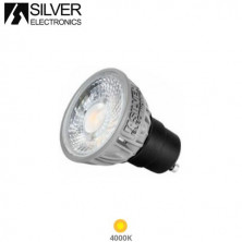 Bombilla Dicroica LED GU10 9w 4000K 900Lm EVO 220V PREMIUM SILVER