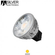 Bombilla Dicroica LED MR16 8w 4000K 600Lm EVO 12V PREMIUM SILVER C10