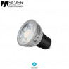 Bombilla Dicroica LED GU10 5w 5000K 470Lm Gris PRO 220V PREMIUM SILVER