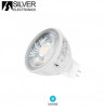 Bombilla Dicroica LED MR16 5w 5000K 470Lm Blanca PRO 12V PREMIUM SILVER C10