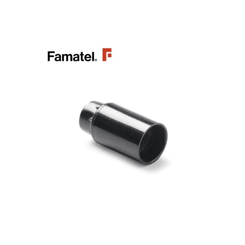 Portalámpara E14 Baquelita Liso Negro FAMATEL | 60