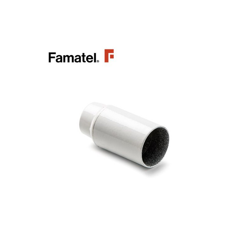 Portalámpara E14 Baquelita Liso Blanco FAMATEL  C60