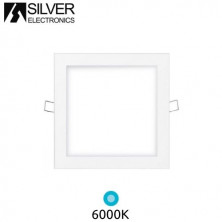 Downlight LED Cuadrado EMPOTRABLE 18w 6000K Color del marco Blanco 225x225x25mm SILVER UUS