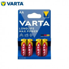 Pila Alcalina AA LR06 1,5v Max Power Blíster 4 pilas VARTA