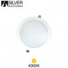 Downlight LED Redondo EMPOTRABLE 18w 4000K Color del marco Blanco 225x12mm SILVER C1