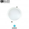 Downlight LED Redondo EMPOTRABLE 18w 6000K Color del marco Blanco 225x12mm SILVER C1
