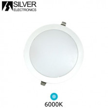 Downlight LED 25w 6000K marco Plata 230x48mm ÚLTIMAS UNIDADES