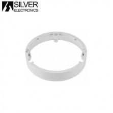 Adaptador Superficie para downlight GORT circular 18w y 24w CCT ref. 481803 y 482403 SILVER C1 UUS
