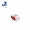 Conector empalme rápido 2 vias 0.5-2.5mm Rojo Bolsa 5 unidades GSC C1/0