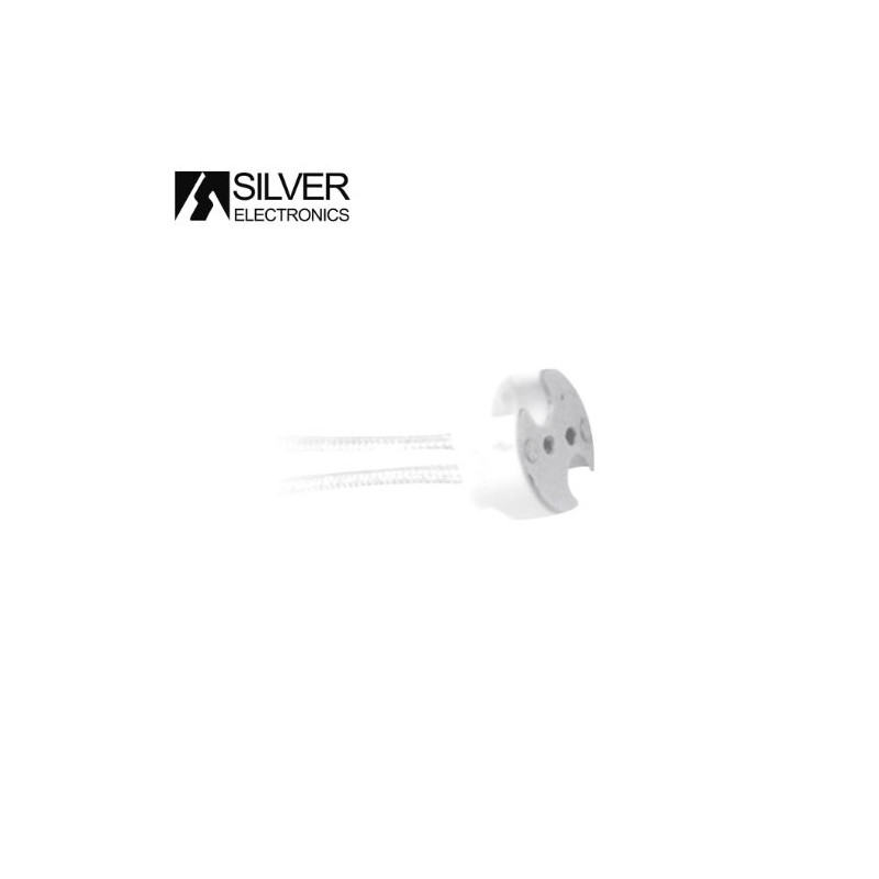 Portalámpara G4 para dicroicas MR16 SILVER C10
