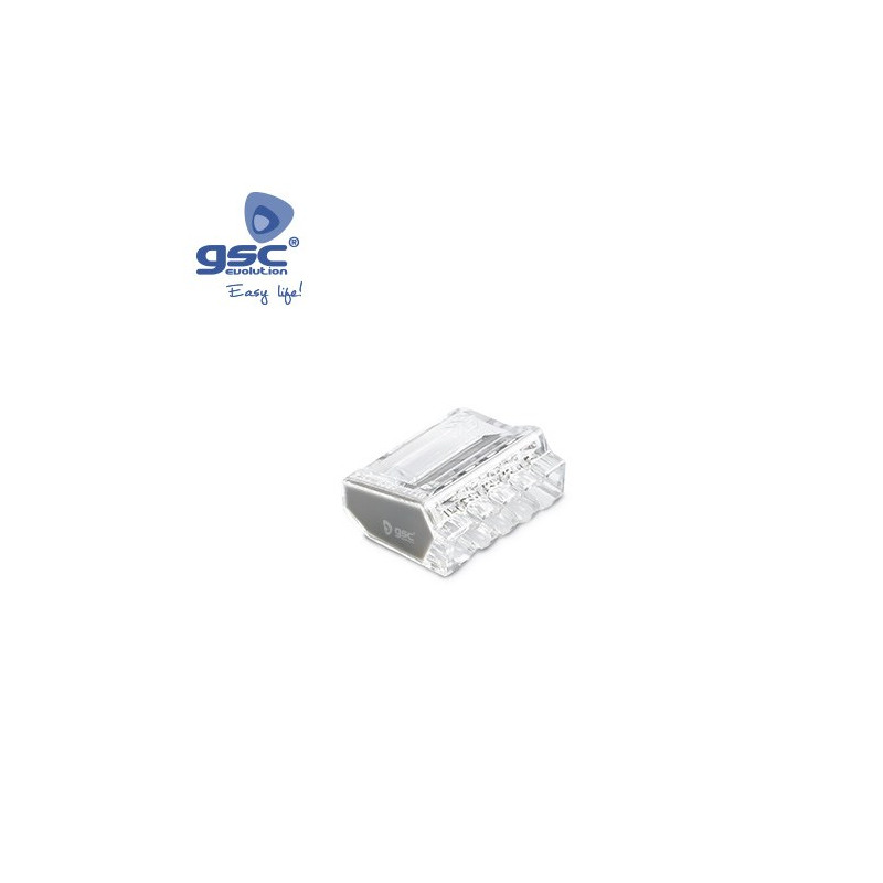 Conector empalme rápido Cable 0.5-2.5mm 5 vias 24A Gris Bolsa 5 unidades GSC