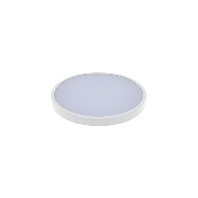 Plafón techo LED Redondo 36w CCT Tono luz ajustable 3600Lm Diámetro 410x65mm Blanco Hydra SILVER C5