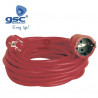 Prolongador 25m 16A 3x1,5mm Schuko Rojo GSC C1/5