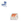 Conector empalme rápido Cable 0.75-2.5mm 2 tomas 32A Naranja Bolsa 5 unidades GSC C100/1000