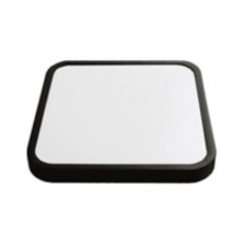 Plafón techo LED Cuadrado 36w CCT Tono de luz ajustable 3600Lm 410x410x65mm Negro Hydra SILVER C5