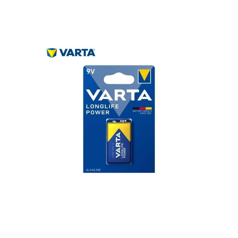 Pila Alcalina 9v 6LR61 Longlife Power Blíster 1 pila VARTA