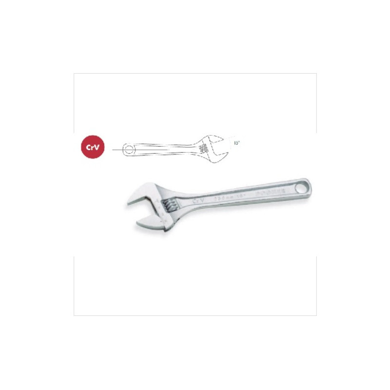 Llave ajustable moleta central 15 grados 380mm DOGHER