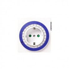 Temporizador Analogico 24 horas compacto SILVER C1/6