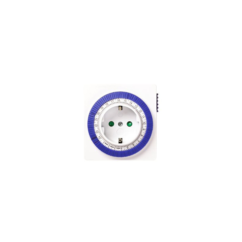 Temporizador Analogico 24 horas compacto SILVER C1/6