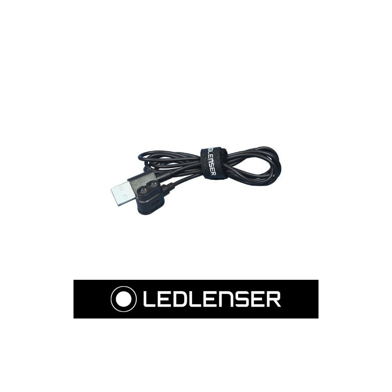 Cable Carga Magnético - USB A 1,2m para linternas ML4, iH11R, MH5, MH7, MH8, MH11  LEDLENSER