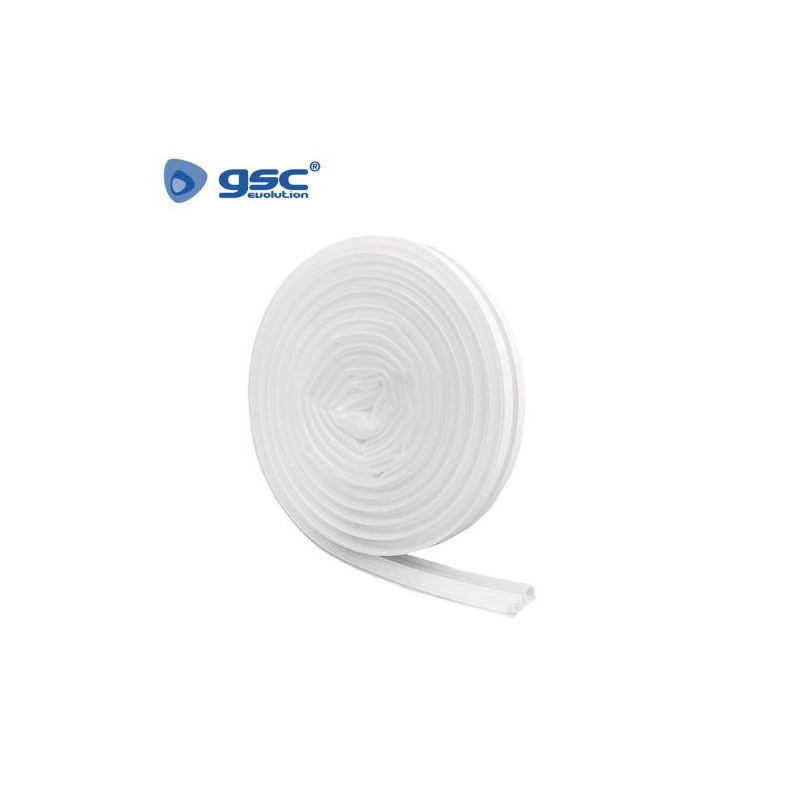 Burlete de silicona adhesivo 9mm grosor y 6m largo Transparente GSC C1/24