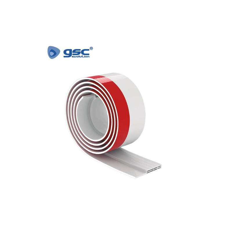 Burlete de silicona adhesivo 1m Blanco GSC C1/36