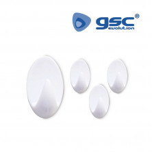 Pack 4 Perchas adhesivas Blancas GSC C24/144