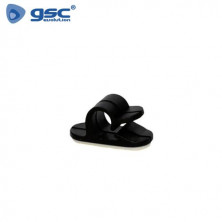 Abrazaderas adhesivas para cable 1 orificio Pack 100 uds GSC C1/100
