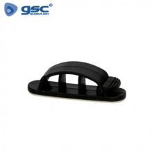 Abrazaderas adhesivas para cable 3 orificios Pack 100 uds GSC C1/36