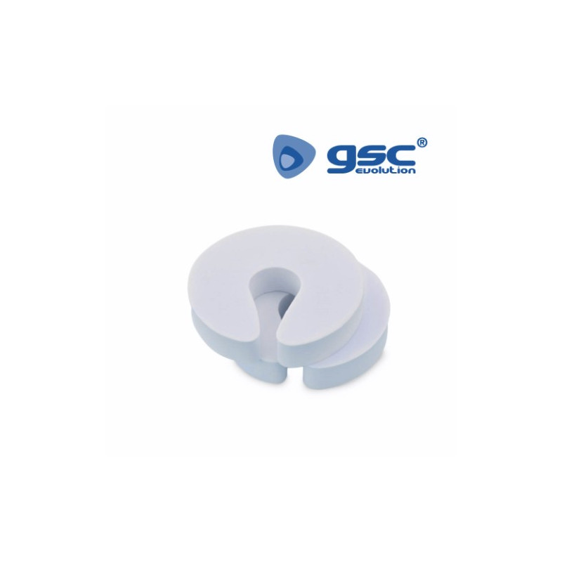 Topes para puerta de goma EVA Blanco 94x92x18mm Pack 2 uds GSC C1/100