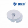 Topes para puerta de goma EVA Blanco 94x92x18mm Pack 2 uds GSC C1/100