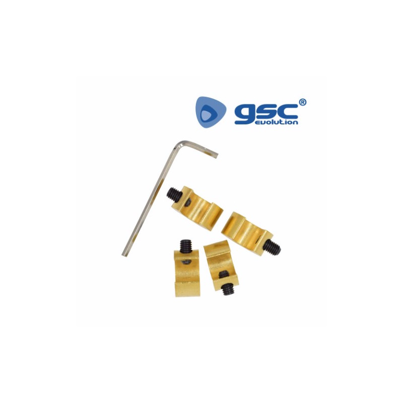 Seguros para ventanas correderas Laton A rosca Pack 4uds GSC UUS C24/144