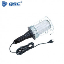 Lampara portatil Industrial 60w 220V con rejilla 5 m GSC C1/20