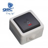 Mecanismo superficie estanco Serie GSC Interruptor con LED luminoso 10A IP44 GSC