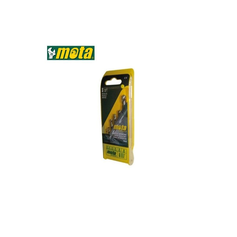 Brocas de 2 a 8mm para hierro y acero Pack de 6 uds MOTA GSC C10/50