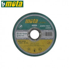Discos de corte de acero inoxidable 115x1x22,23mm Pack de 10 unidades MOTA GSC C10/40 UUS
