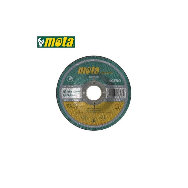 Discos de desbaste 115x4,8x22,23mm Pack 5 unidades MOTA GSC C5/20