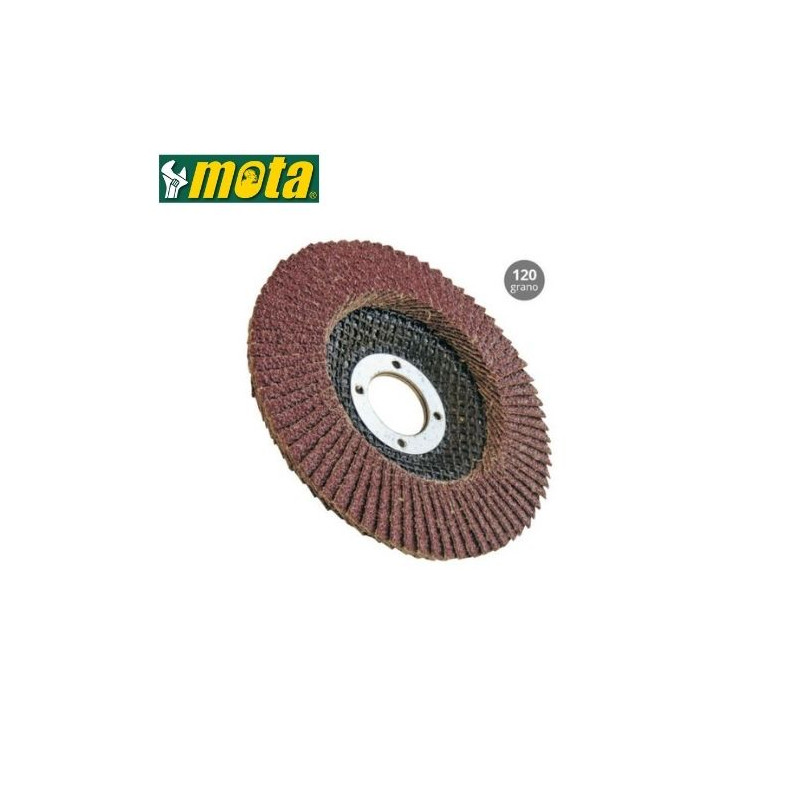 Discos de lija 115mm grano de 120 Pack 5 unidades MOTA