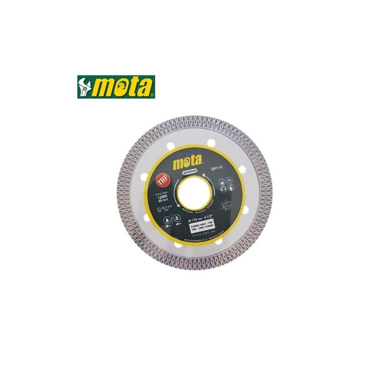 Disco de diamante corte en seco y húmedo 115mm MOTA GSC C10/10