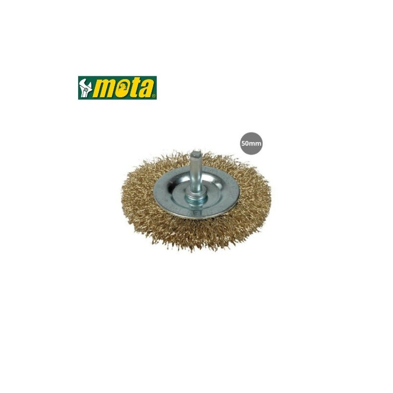 Cepillo de alambre circular con espiga 50mm MOTA GSC C1/10