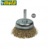 Cepillo copa de alambre con espiga 75mm MOTA GSC C10/100